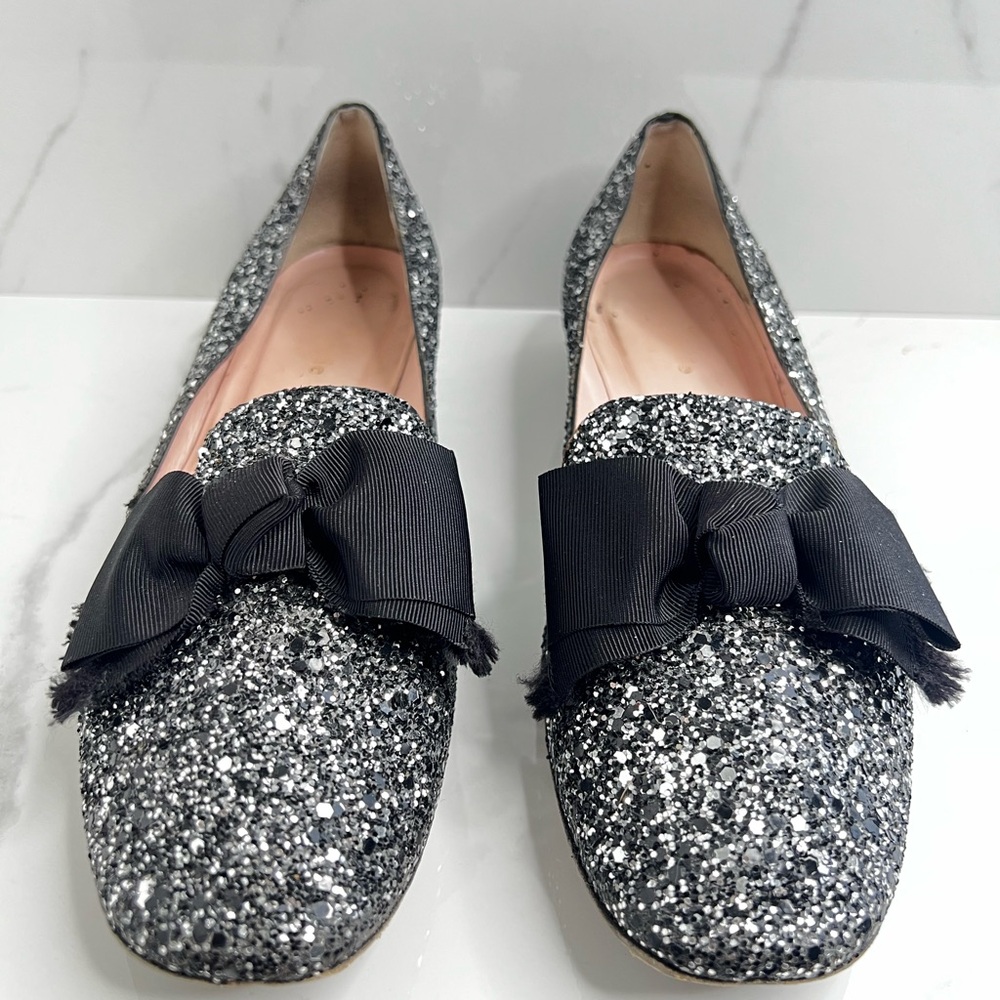 Kate Spade “Gino” Glitter Loafers Sz 7.5 (Pre-Owned)